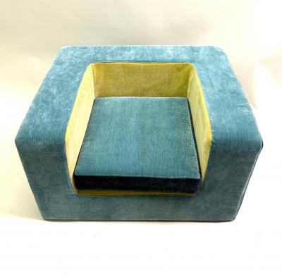 Jean Michel Frank Rare Pair of French Art Deco Lounge Chairs in style of Jean Michel Frank