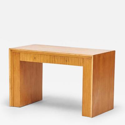 Jean Michel Frank SYCOMORE TWO DRAWER WRITING DESK ATTRIBUTED TO JEAN MICHEL FRANK