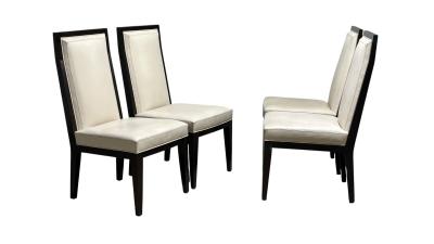 Jean Michel Frank Set of 4 Jean Michel Frank Chaise Tapiss e 1932 by ECart