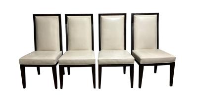 Jean Michel Frank Set of 4 Jean Michel Frank Chaise Tapiss e 1932 by ECart