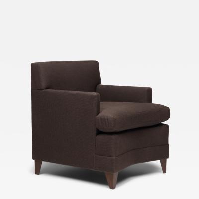 Jean Michel Frank Style Angled Armchair