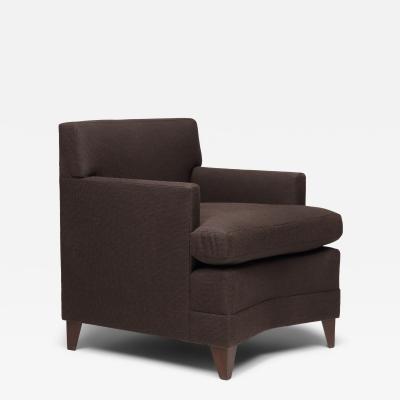 Jean Michel Frank Style Angled Armchair