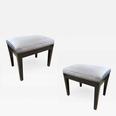 Jean Michel Frank Style of Jean Michel Frank Pair of Stools