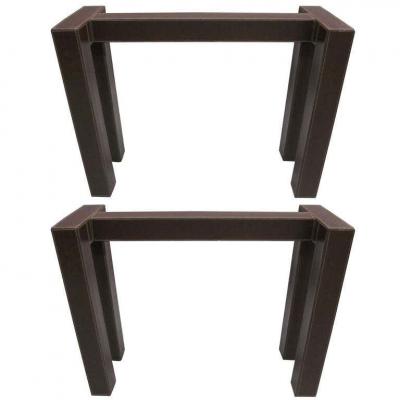 Jean Michel Frank Two French Leather Mid Century Consoles in the Style of Jean Michel Frank