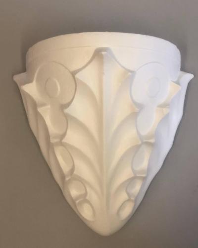 Jean Michel Frank Two Pairs French Midcentury Plaster Sconces Giacometti Jean Michel Frank