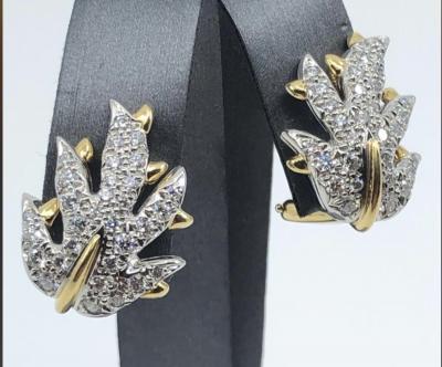 Jean Michel Schlumberger Schlumberger Tiffany leaf Earrings