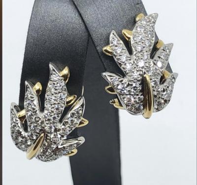 Jean Michel Schlumberger Schlumberger Tiffany leaf Earrings