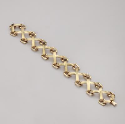 Jean Michel Schlumberger Tiffany Co Schlumberger X and Triangle Bracelet in 18K Yellow Gold