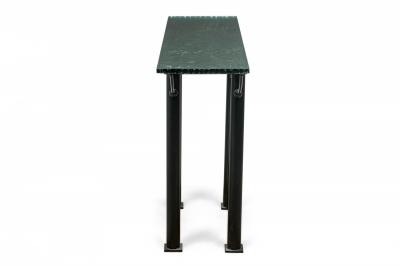 Jean Michel Wilmotte French Iron and Mirrored Glass Console Table manner of Jean Michel Wilmotte