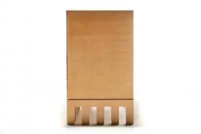 Jean Michel Wilmotte Jean Michel Wilmotte Two Drawer Palmer Chest in Cerused Oak with Brass Knobs