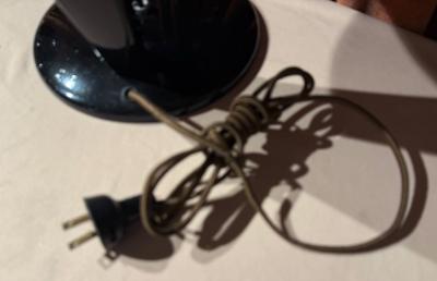 Jean Otis Reinecke 1947 Black Cobra Desk Lamp by Jean Otis Reinecke for Faries MFG