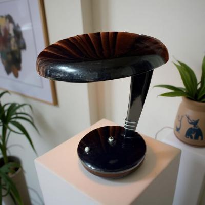 Jean Otis Reinecke 1947 Black Cobra Desk Lamp by Jean Otis Reinecke for Faries MFG