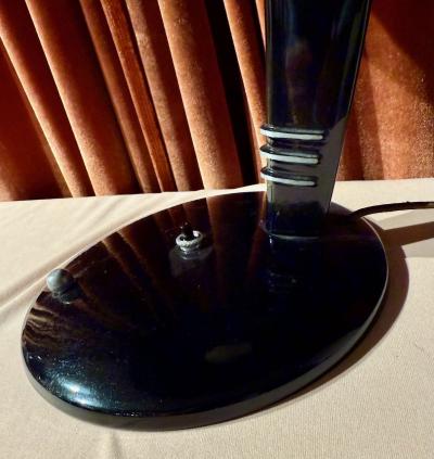 Jean Otis Reinecke 1947 Black Cobra Desk Lamp by Jean Otis Reinecke for Faries MFG