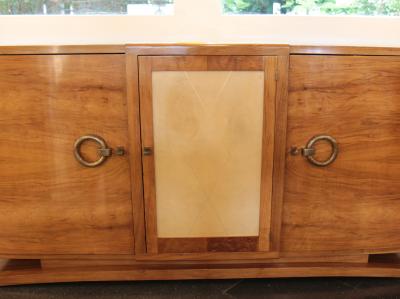 Jean Pascaud A French Art Deco Walnut Side Cabinet circa 1940