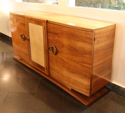 Jean Pascaud A French Art Deco Walnut Side Cabinet circa 1940