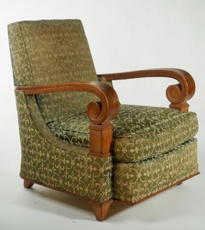 Jean Pascaud Attributed to Jean Pascaud Pair of Club Chairs