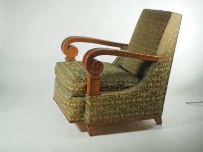 Jean Pascaud Attributed to Jean Pascaud Pair of Club Chairs