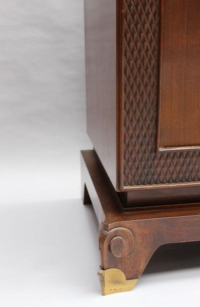 Jean Pascaud Fine French 1940s Cabinet Armoire by Jean Pascaud Marquetry by J D Malcles