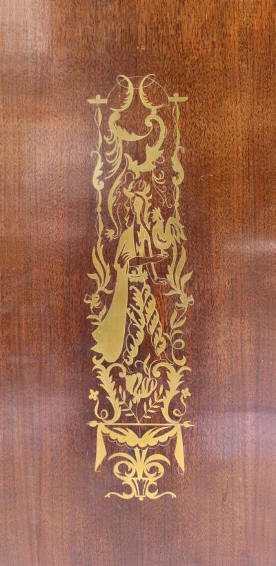 Jean Pascaud Fine French 1940s Cabinet Armoire by Jean Pascaud Marquetry by J D Malcles
