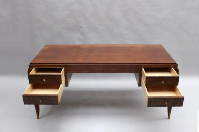 Jean Pascaud Fine French 1940s Desk and Cabinet by Jean Pascaud