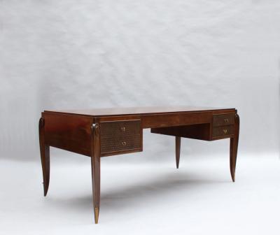 Jean Pascaud Fine French 1940s Desk and Cabinet by Jean Pascaud