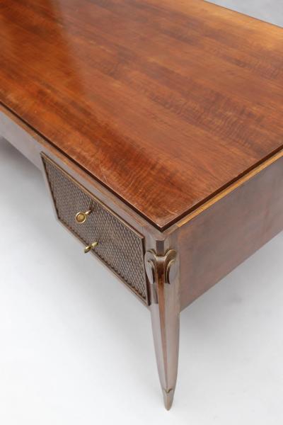 Jean Pascaud Fine French 1940s Desk and Cabinet by Jean Pascaud