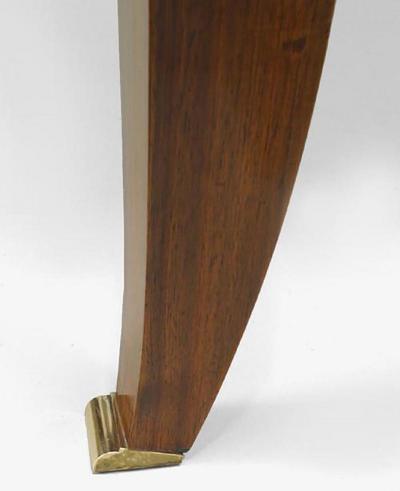 Jean Pascaud French 1940s Square Mahogany Game Table