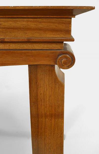 Jean Pascaud French 1940s Square Mahogany Game Table