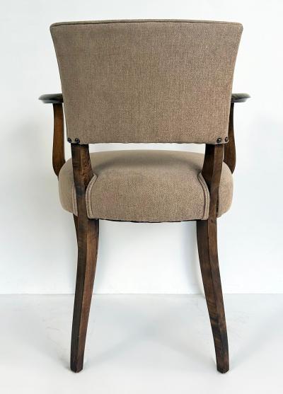 Jean Pascaud French Art Deco Beech Wood Armchairs by Jean Pascaud Two Pairs Available c1940s
