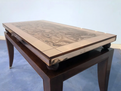 Jean Pascaud French Art Deco Coffee Table in the Style of Pascaud 1940