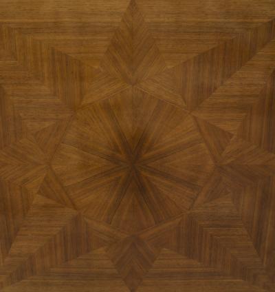 Jean Pascaud French Art Deco Light Mahogany Square Game Table
