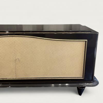 Jean Pascaud Jean Pascaud 1903 1996 Black Lacquer Sideboard circa 1940