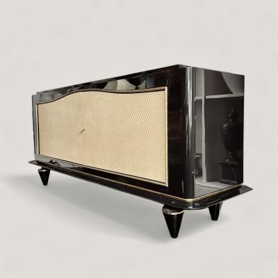 Jean Pascaud Jean Pascaud 1903 1996 Black Lacquer Sideboard circa 1940