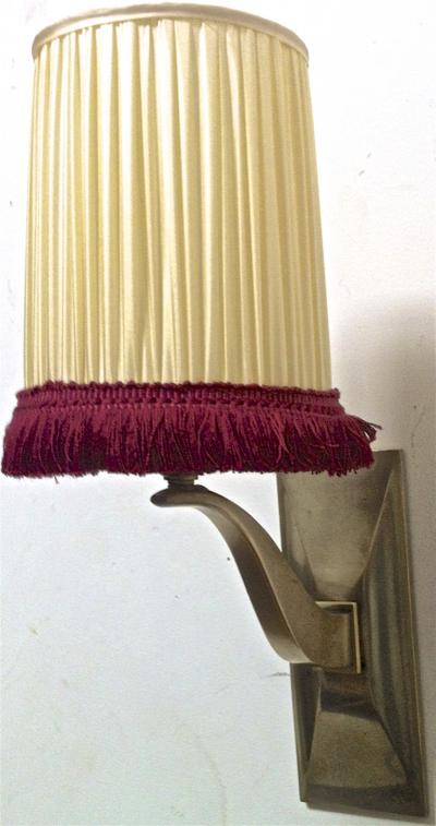 Jean Pascaud Jean Pascaud Chicest Pair of Gold Bronze Sconces