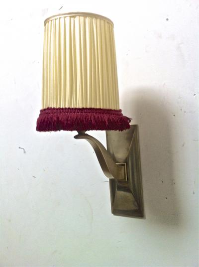 Jean Pascaud Jean Pascaud Chicest Pair of Gold Bronze Sconces