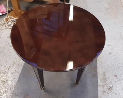 Jean Pascaud Jean Pascaud superb lacquered coffee table with gold bronze accent