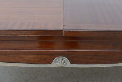Jean Pascaud Late Art Deco Palisander Extension Dining Table by Jean Pascaud