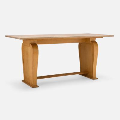 Jean Pascaud Oak Console Table by Jean Pascaud