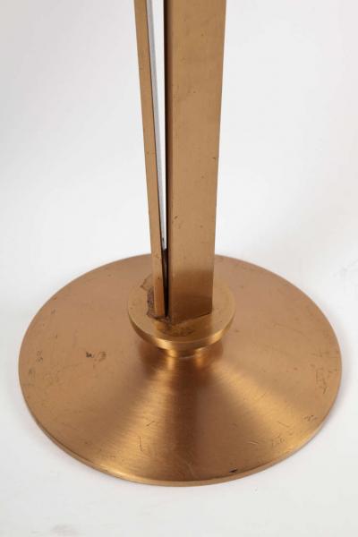 Jean Pascaud Pair of Bronze Candleholders by Jean Pascaud