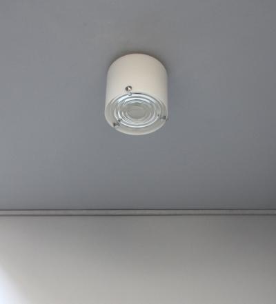 Jean Perzel 2 FINE FRENCH 1950S CYLINDRICAL FLUSH MOUNT BY JEAN PERZEL