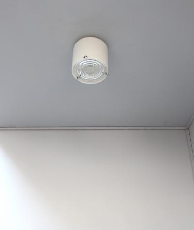 Jean Perzel 2 FINE FRENCH 1950S CYLINDRICAL FLUSH MOUNT BY JEAN PERZEL