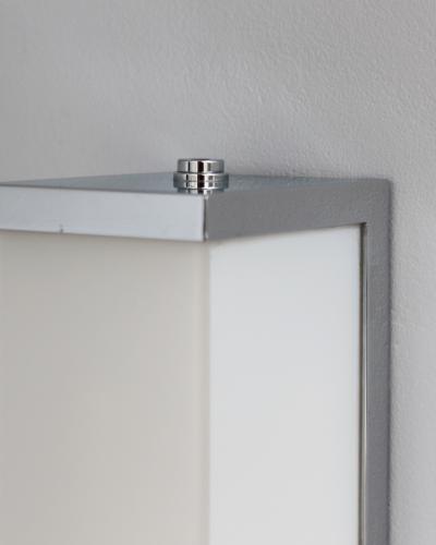 Jean Perzel 2 pairs of Fine French 1960s Glass and Nickel Chrome Sconces by Perzel