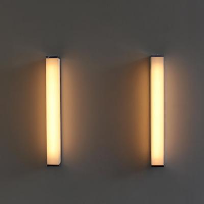 Jean Perzel 2 pairs of Fine French 1960s Glass and Nickel Chrome Sconces by Perzel