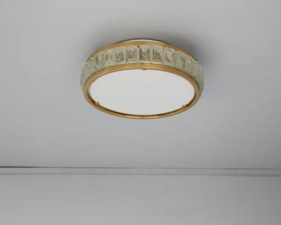 Jean Perzel 3 Fine French 1970s Queens Necklace Flush Mounts by Perzel