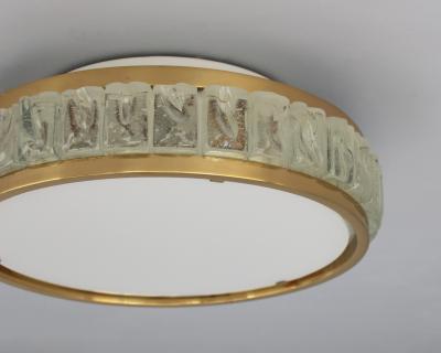 Jean Perzel 3 Fine French 1970s Queens Necklace Flush Mounts by Perzel