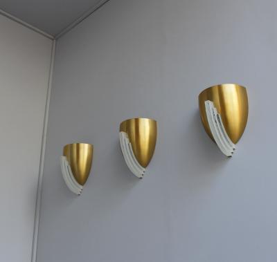 Jean Perzel 3 Fine French Art Deco Bronze and Crystal Clear Glass Sconces by Jean Perzel