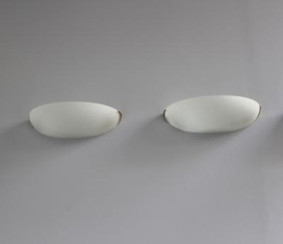 Jean Perzel 3 Fine French Art Deco Fluted Glass and Bronze Wall Lights by Perzel