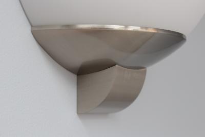 Jean Perzel 3 pairs of Fine French Art Deco Brushed Nickel and Glass Sconces by Jean Perzel