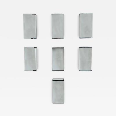 Jean Perzel 7 Fine French Art Deco Rectangular Flush Mounts by Perzel