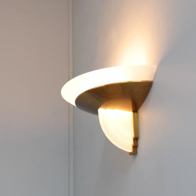 Jean Perzel A Fine French Art Deco Bronze and Cut Glass Sconce by Perzel